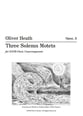 Three Solemn Motets SATB choral sheet music cover